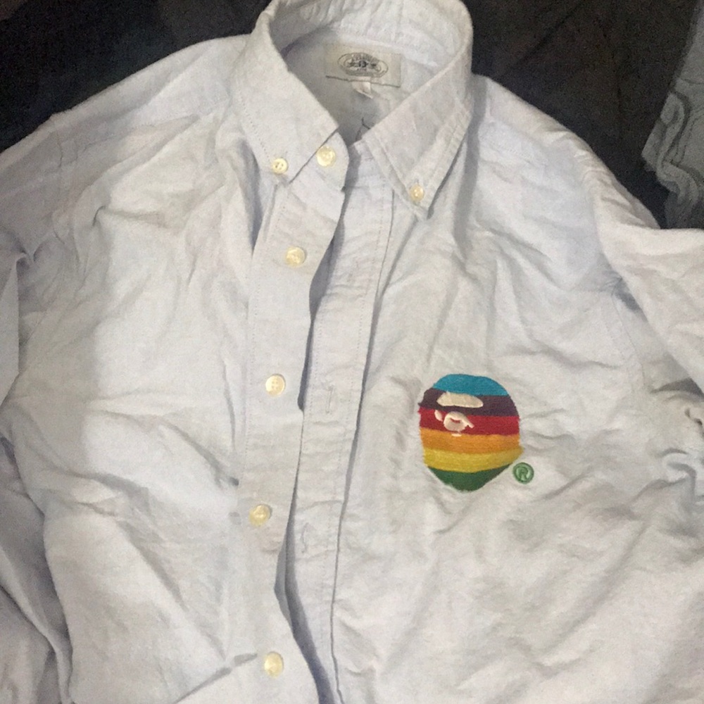 A Bathing Ape Bape Button Down/Button Up - image 1